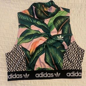 Adidas x Farm Rio Mock Neck Top